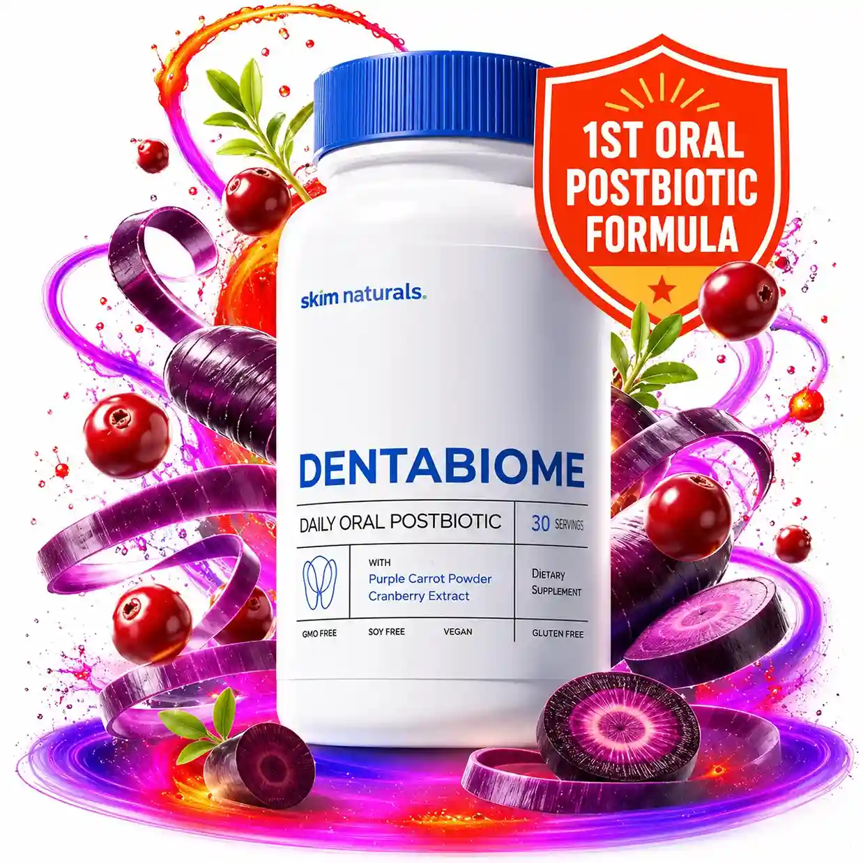 DentaBiome Review oral health support product illustration for fresher breath and confident smile