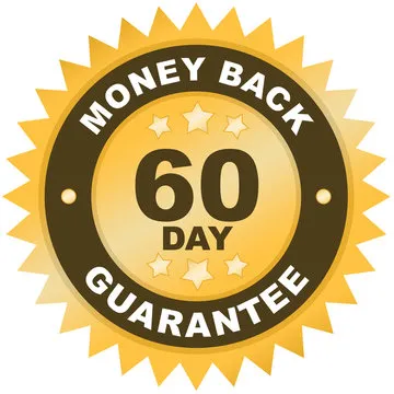 DentaBiome 60 day money back guarantee badge and secure checkout illustration